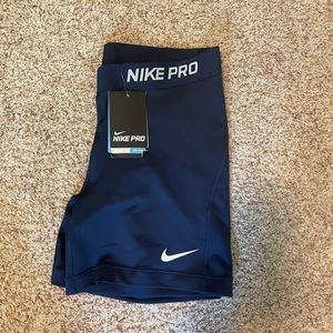New Nike Pro Dri-fit Navy Spandex Navy